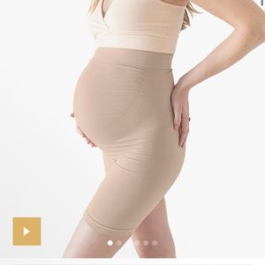 Kindred Bravely tummy support Bamboo Seamless No Rub Thigh Saver beige medium